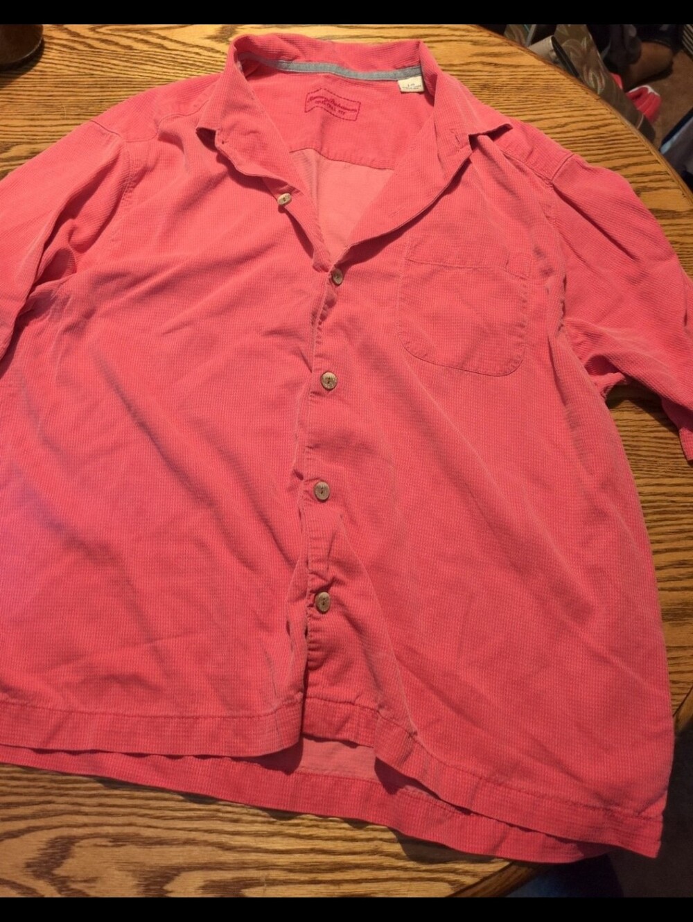 Tommy Bahama button up silk  large